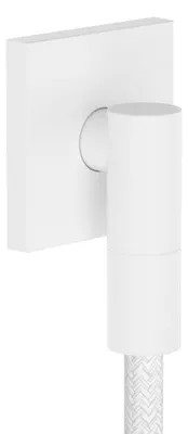 Productafbeelding van hansgrohe FixFit Fine E wandfitting met terugstroombeveiliging, matwit