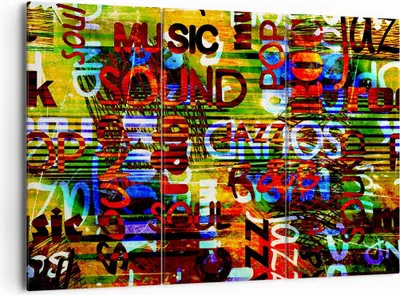 Produktbild von Bild auf Leinwand - Leinwandbild - Wörter Tapeten modern - 165x110cm - Wand Bild - Wanddeko - Leinwanddruck - Bilder - Kunstdruck - Wanddekoration - Leinwand bilder - Wandkunst - CE165x110-2778