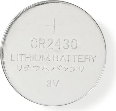 Obrázek produktu pro Lithiová knoflíková baterie CR2430 | 3 V DC | 5-Blistr | stříbrný