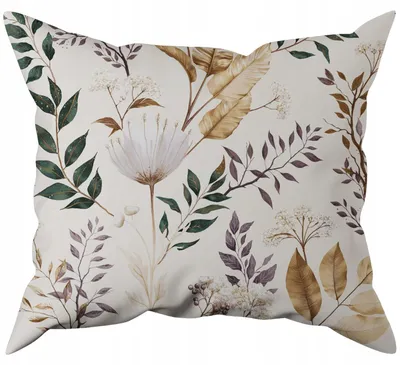 Produktbild von Nyks Baumwoll-Kissenbezug 70x80 cm Blumenmuster Reißverschluss