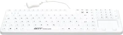 Obrázek produktu pro GETT Cleantype Prime Touch+ - Volle Größe (100%) - USB - Weiß