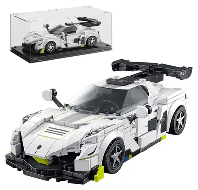 Produktbild von Rennwagen-Bausatz mit Vitrine, über 320 Teile