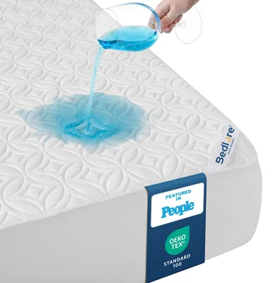 Image de Housse de matelas imperméable 140x200 cm Blanc