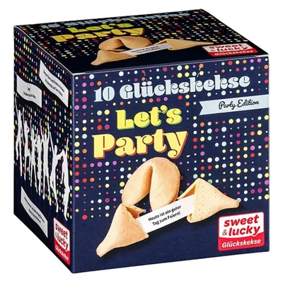Produktbild von Glückskeks 10er Box Let's Party
