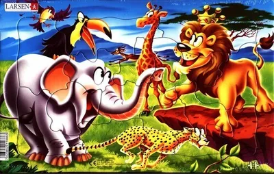 Immagine prodotto di Puzzle Safari da 14 pezzi