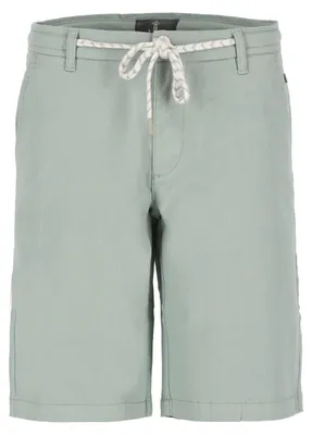 Produktbild von Leitfeuer Damen Shorts mit Kordelzug & umgekrempeltem Saum - Kurze Hose mit französischen Taschen in Hellblau Größe XL