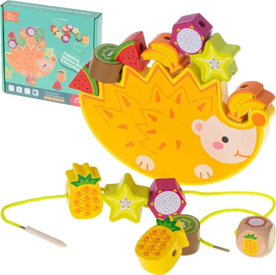 Produktbild von Puzzlespiel Balancierender Igel, der Früchte auffädelt