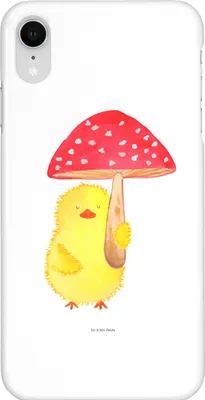 Produktbild von Mr. & Mrs. Panda Iphone XR Handyhülle Küken Fliegenpilz - Weiß - Geschenk, Premium Kunststoff, Handy Case, Frohe Ostern, Glückspilz, Ostergrüße