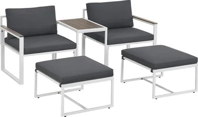Obrázek produktu pro Zahradní sestava nábytku 300881, sedací souprava, z kovu a polywoodu, do 160 kg