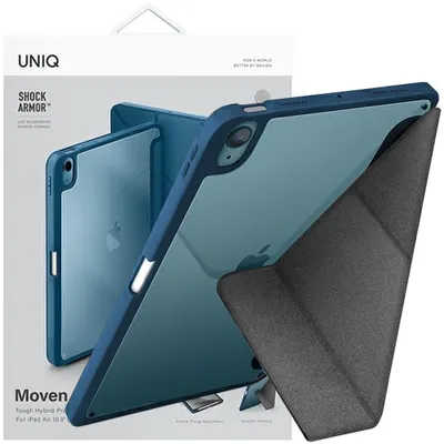 Zdjęcie produktu dla UNIQ etui Moven iPad Air 10.9           (2022/2020) iPad Air 11 (2024) Antimicrobial niebieski/carpi blue