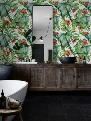 Produktbild von Coloray Fototapete 416x254 cm Latextapete Magicstick - Hawaii Vibes blättert Blumen