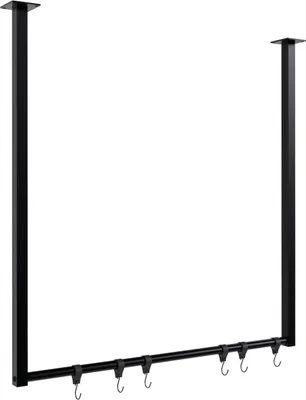Immagine prodotto di Appendiabiti minimalista - appendiabiti - acciaio per impieghi gravosi, montaggio a soffitto