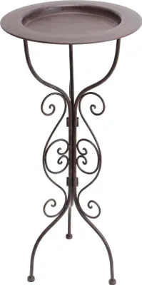 Produktbild von Metallständer Country-Style schwarz Tablett – Beistelltisch