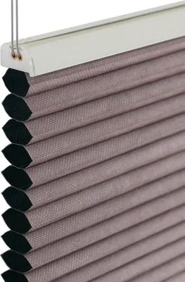 Produktbild von Wabenplissee (90 x 140 cm, Silbergrau-Braun (Blackout)) blickdicht Rollo Honeycomb Honigfalte