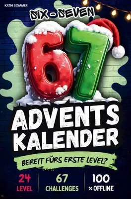 Produktbild von Adventskalender 67 SIX SEVEN Rätsel-Game für Jungen ab 8 Jahren, 24 Level, 67 Challenges, 100% offline