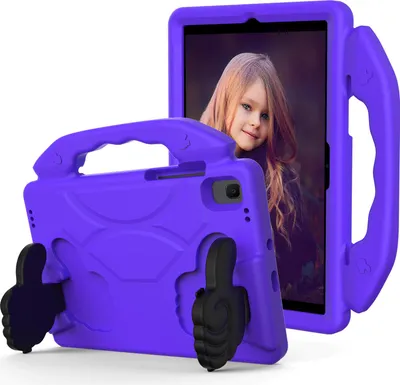 Obrázek produktu pro Dětské pouzdro pro Samsung Galaxy Tab A8 10,5" 2021, lehké EVA pěnové pouzdro s rukojetí a stojánkem Fialová