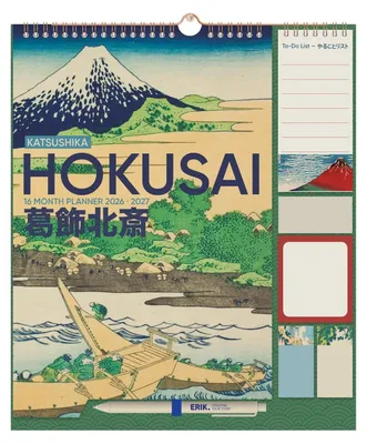 Zdjęcie produktu dla Planer ścienny Hokusai 2026/27, format 30 x 34 cm