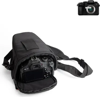 Produktbild von K-S-Trade Kameratasche Fototasche Schultertasche Umhängetasche kompatibel mit Panasonic Lumix DC-G91 Colt  für Systemkameras Schutzhülle bag