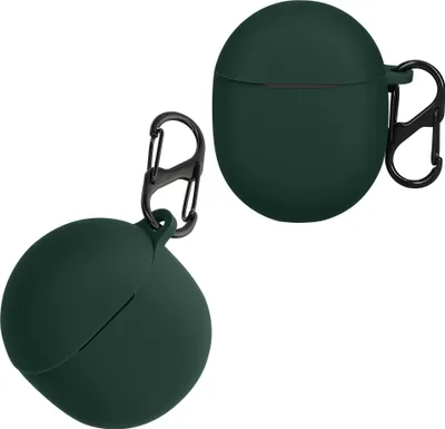 Produktbild von kwmobile Hülle kompatibel mit Google Pixel Buds Pro Hülle - Kopfhörer Case - TPU Silikon Cover - Schutzhülle in Dunkelgrün