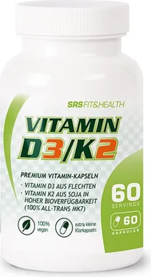 Produktbild von SRS Vitamin D3/K2 - ab 60 Kapseln