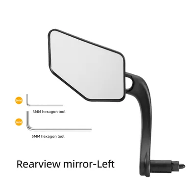 Produktbild von ROCKBROS Rückspiegel Fahrradspiegel Lenkerspiegel für 19-23MM Lenker 360° links
