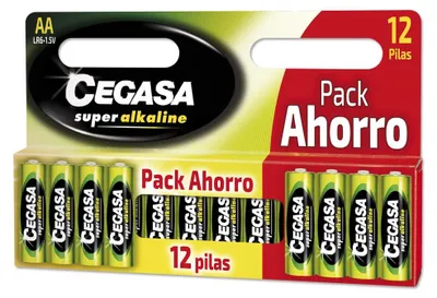 Obrázok produktu pre Cegasa Superalkaline – Balenie 12 batérií LR6, zelené