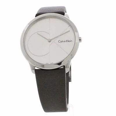 Produktbild von Calvin Klein Damen Analog Quarz Uhr mit Leder Armband K3M211G6
