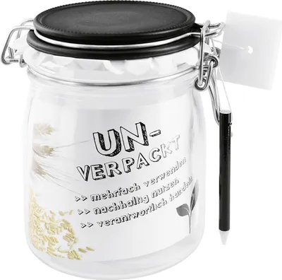 Produktbild von DOSEN-ZENTRALE Drahtbügelglas (Verkaufseinheit: 6) 1000ml m.sw.GD 121527 4037839419860