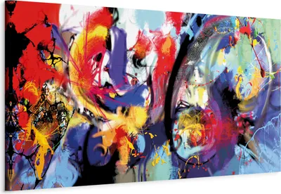 Obrázek produktu pro Obraz z netkaného plátna - Barevné ponoření 150x50 cm Abstraktní a-A-0279-b-a