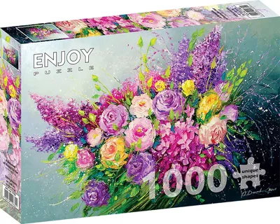 Zdjęcie produktu dla Puzzle 1000 elementów Enjoy – Bukiet róż dla niej