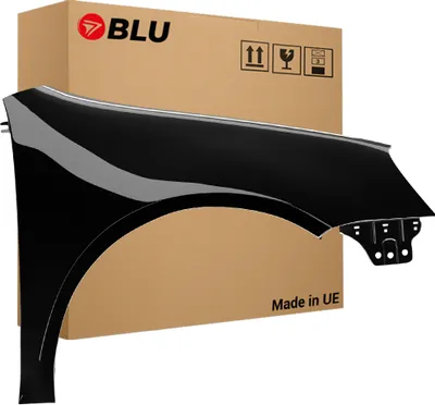 Immagine prodotto di BLU Parafango compatibile con VW Volkswagen Golf V 5 Hatchback LC9X Destra Schwarz TiefSchwarz | 2003-2009 | Anteriore | Verniciato | Pronto per il montaggio | Acciaio