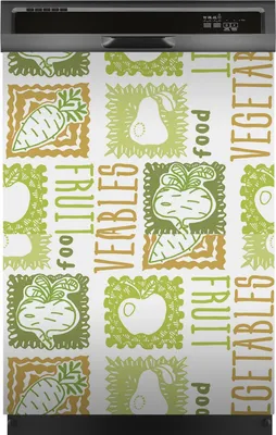 Produktbild von Magnete Dekorative 60x80 cm Küche Magnetmatte Spülmaschine - Obst und Gemüse