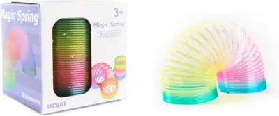 Produktbild von Regenbogen Spirale 6cm - Bunter Treppenläufer & Lustiges Antistress Spielzeug