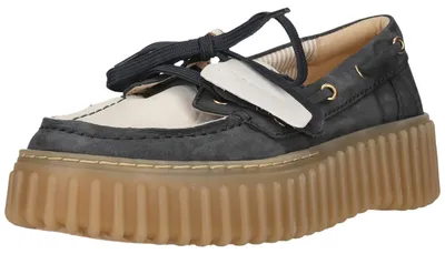 Produktbild von CLARKS Schnürschuhe Torhill Boat mit Contour Cushion-Fußbett 2247 Navy Combi 38