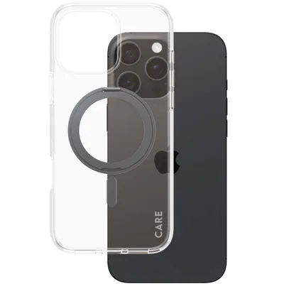 Produktbild von CARE by PanzerGlass Feature Case Transp. BK MagSafe iP 16 Pro Max