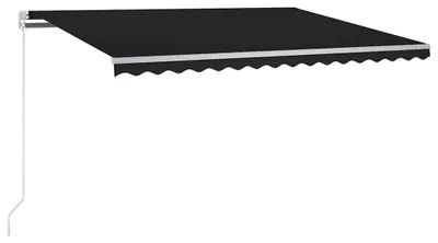 Zdjęcie produktu dla vidaXL Automatyczna markiza z diodami LED i czujnikiem wiatru 350x250 cm antracytowa