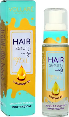 Produktbild von Vollare Pro Oils Perfect Curls Serum für lockiges Haar Kokosnussöl 30ml