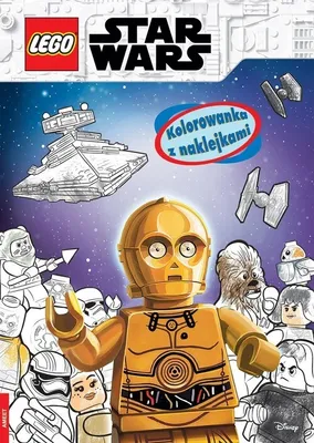 Zdjęcie produktu dla Lego Star Wars. Kolorowanka z naklejkami