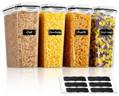 Vorratsdosen-Set 4x 3,7 l luftdicht BPA-frei Kunststoff