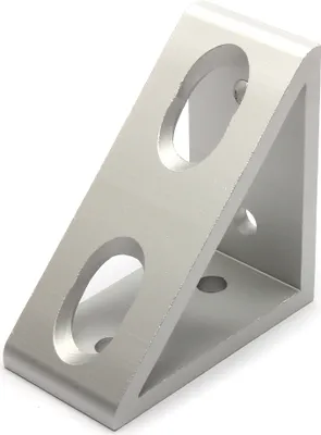 Produktbild von Winkel, 42*80*80, Aluminium, eloxiert, B-Typ Nut 10, VPE 10 Stück