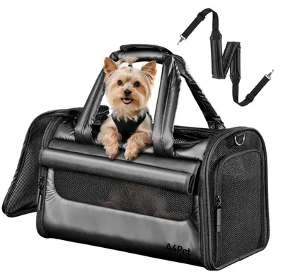 Produktbild von Hundetasche Flugzeugtauglich Wasserdicht Faltbar Schwarz M