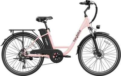 Produktbild von E-Bike Heybike Cityscape - 250W Akku 36V10Ah 26 Zoll Reifen Mechanische Scheibenbremse - Rosa