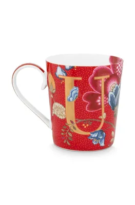 Produktbild von PIP STUDIO Blushing Birds Alphabet Becher red U 0,35 l