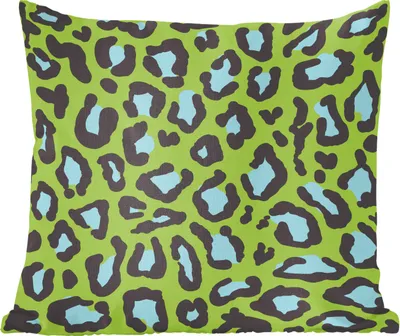 Produktbild von MuchoWow® Zierkissen Sofakissen Wohnzimmer Dekokissen 40x40 cm Pantherdruck - Grün - Blau - Foto Kissen - Schlafzimmer Dekoration