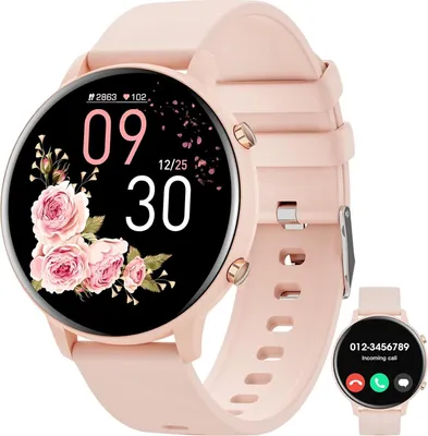 Produktbild von Smartwatch Damen Herren, 1.39" Zoll Touchscreen mit Bluetooth Anrufe, Uhr mit 140+ Sportmodi SpO2 Pulsuhr Schlafmonitor Schrittzähler Android IOS