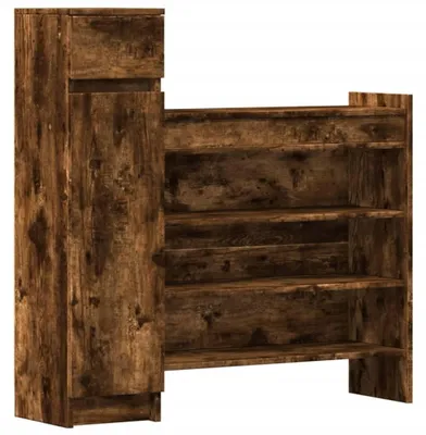 Image de Armoire à chaussures en bois avec espace de rangement