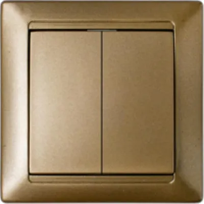 Produktbild von Serienschalter Unterputz Lichtschalter 10A Premium serie STILE Bronze