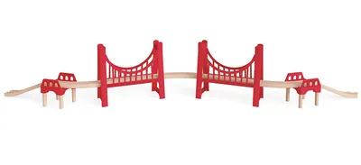 Produktbild von Hape E3710, Junge/Mädchen, Holz, 3 Jahr(e), Holz, Modelleisenbahn/Eisenbahn, Nicht für Kinder unter 36 Monaten geeignet