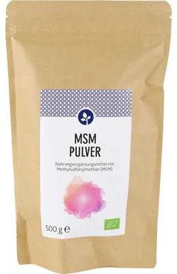 Produktbild von MSM Pulver 100% Methylsulfonylmethan, 500 g PUL