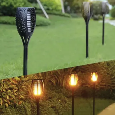 Productafbeelding van Gardlov 23560 Tuin-zonnefakkel met 12 LED’s, 3,7 V, 51 cm, 4 stuks